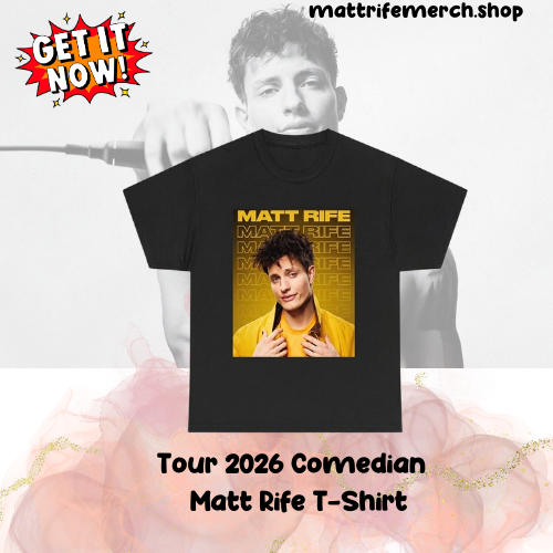 Tour 2026 Comedian Men's DTNK1203 Matt Rife T-Shirt